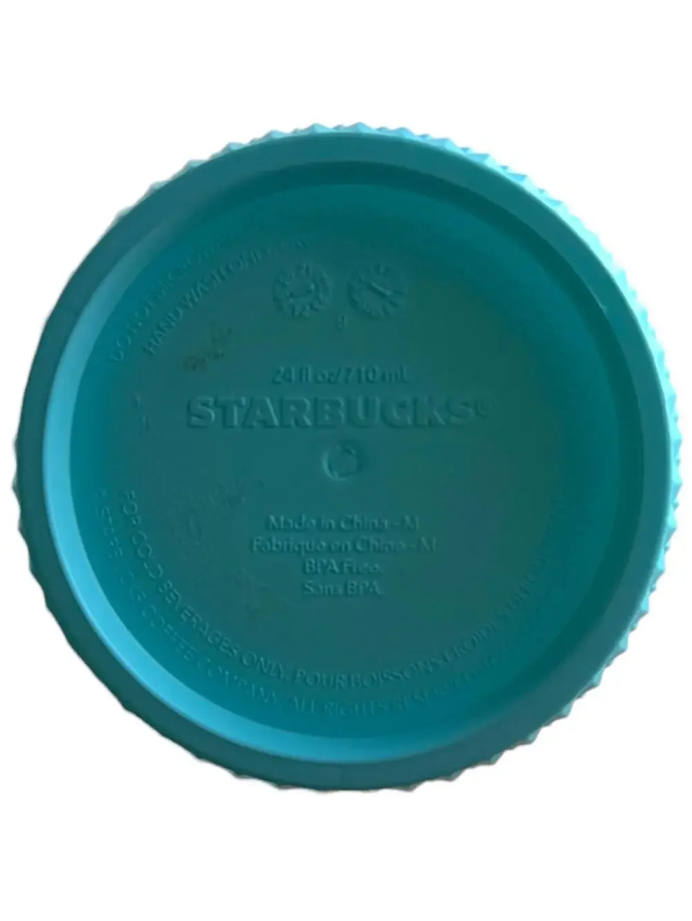 Starbucks Glacier Blue Iridescent Studded Grid‎ Tumbler 24oz
